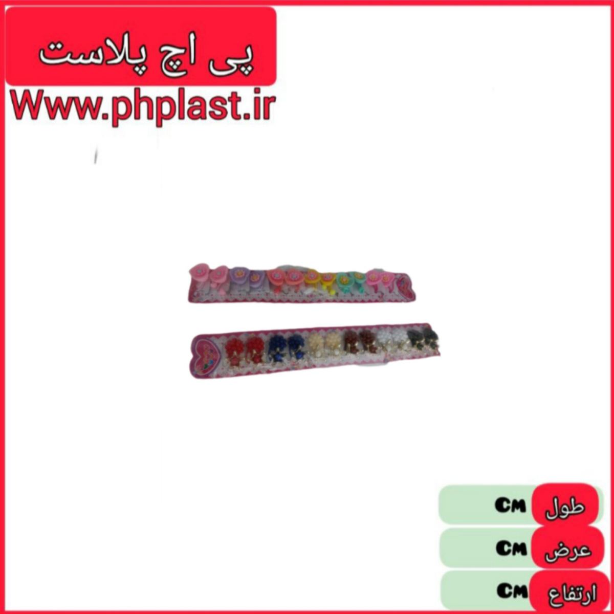 کش مو کودک ورقی 12 تایی میکس  